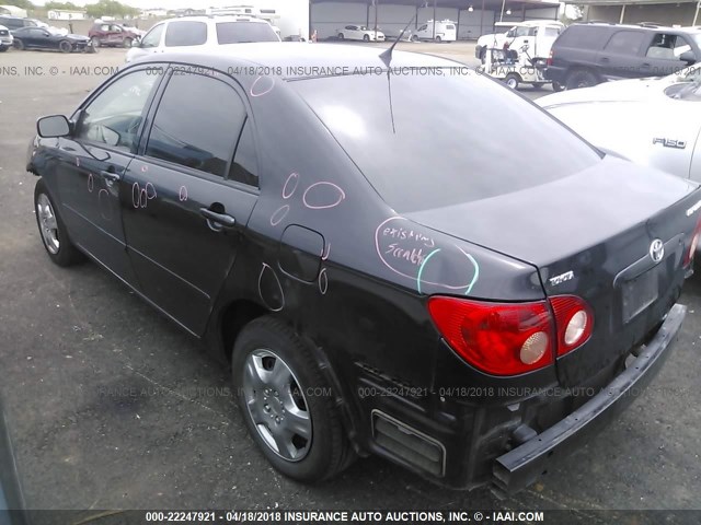 1NXBR32E56Z580674 - 2006 TOYOTA COROLLA CE/LE/S BLACK photo 3