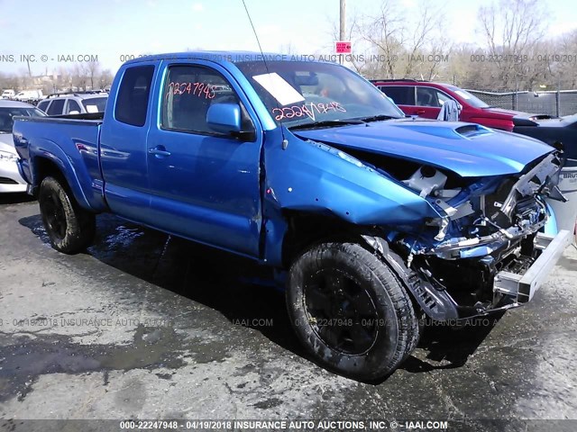 5TETU62NX7Z364658 - 2007 TOYOTA TACOMA PRERUNNER ACCESS CAB BLUE photo 1