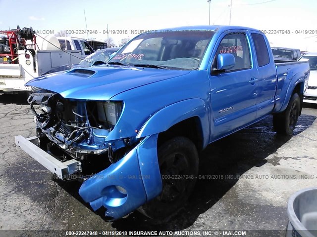5TETU62NX7Z364658 - 2007 TOYOTA TACOMA PRERUNNER ACCESS CAB BLUE photo 2