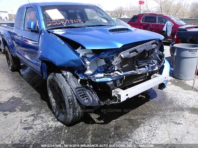 5TETU62NX7Z364658 - 2007 TOYOTA TACOMA PRERUNNER ACCESS CAB BLUE photo 6