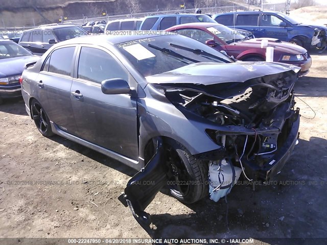 2T1BU4EE5AC449464 - 2010 TOYOTA COROLLA S/LE/XLE GRAY photo 1