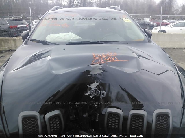 1C4PJMBS9EW242470 - 2014 JEEP CHEROKEE TRAILHAWK 黑色 照片 10