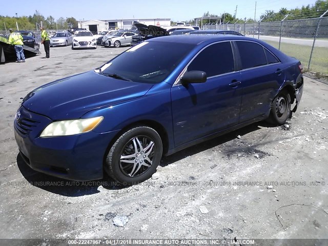 4T1BE46K78U211514 - 2008 TOYOTA CAMRY CE/LE/XLE/SE BLUE photo 2