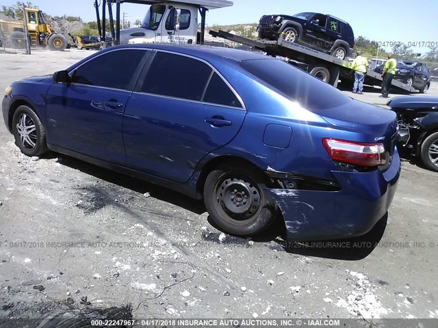 4T1BE46K78U211514 - 2008 TOYOTA CAMRY CE/LE/XLE/SE BLUE photo 3