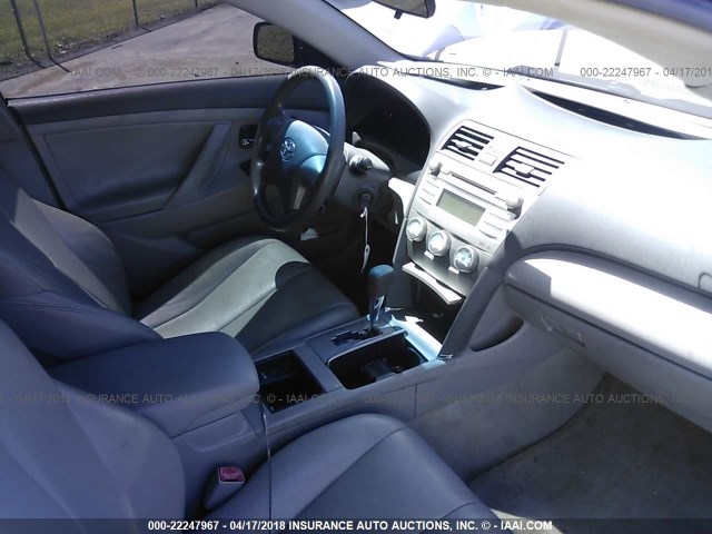 4T1BE46K78U211514 - 2008 TOYOTA CAMRY CE/LE/XLE/SE BLUE photo 5