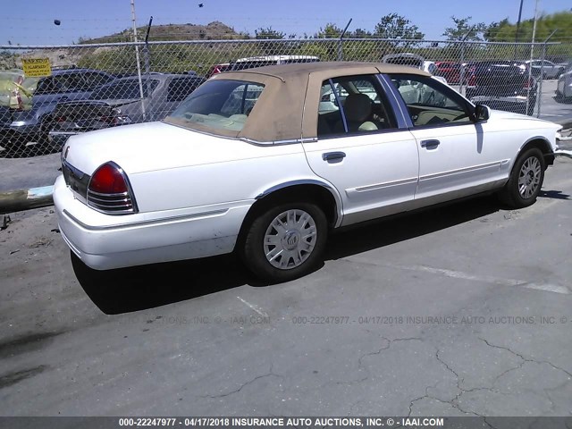 2MEFM74W97X602864 - 2007 MERCURY GRAND MARQUIS GS WHITE photo 4