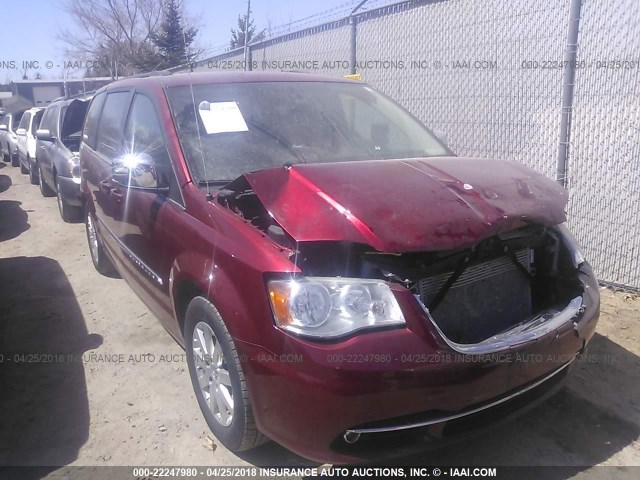 2A4RR8DG7BR666231 - 2011 CHRYSLER TOWN & COUNTRY TOURING L RED photo 1