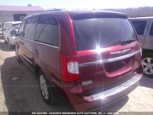 2A4RR8DG7BR666231 - 2011 CHRYSLER TOWN & COUNTRY TOURING L RED photo 3