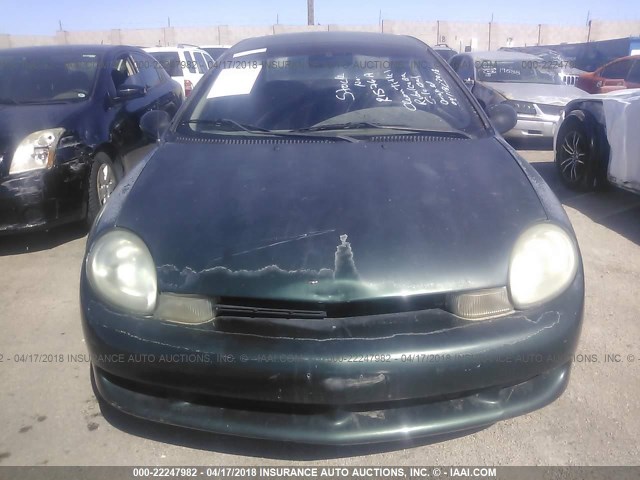 1B3ES46C5YD849443 - 2000 DODGE NEON ES GREEN photo 6