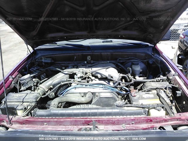 5TEHN72N92Z068287 - 2002 TOYOTA TACOMA DOUBLE CAB 红色 照片 10