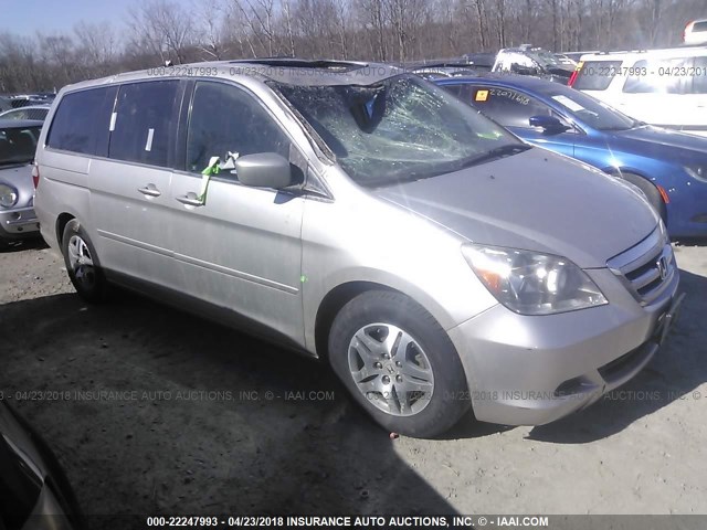 5FNRL387X7B419390 - 2007 HONDA ODYSSEY EXL ვერცხლისფერი ფოტო 1