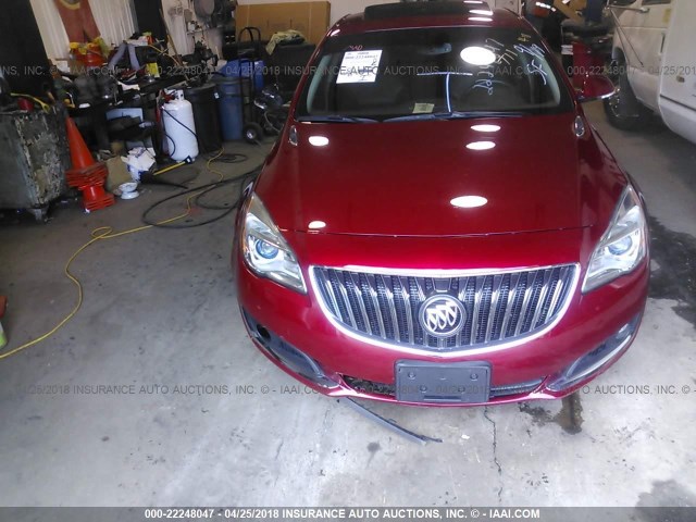 2G4GN5EXXE9259736 - 2014 BUICK REGAL PREMIUM RED photo 6