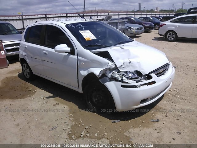 KL1TD66648B030710 - 2008 CHEVROLET AVEO LS WHITE photo 1
