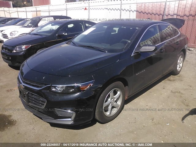 1G1ZB5ST2HF268765 - 2017 CHEVROLET MALIBU LS 黑色 照片 2