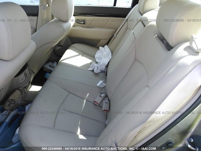 KNALD125685143742 - 2008 KIA AMANTI TAN photo 8