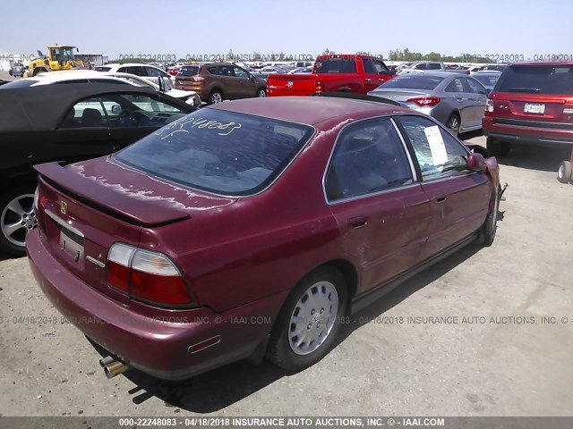 1HGCD5654TA069601 - 1996 HONDA ACCORD EX/EX-R MAROON photo 4