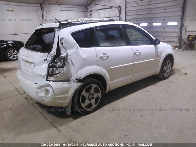 5Y2SM628X3Z443758 - 2003 PONTIAC VIBE WHITE photo 4