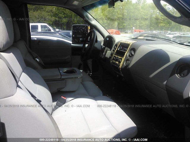 1FTRX14W54FA23719 - 2004 FORD F150 BLACK photo 5