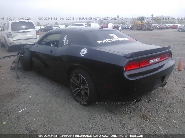 2C3CDYDJ6EH116507 - 2014 DODGE CHALLENGER SRT8 CORE BLACK photo 3