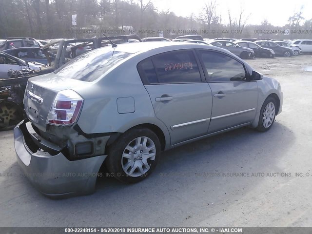 3N1AB6AP9AL664186 - 2010 NISSAN SENTRA 2.0/2.0S/SR/2.0SL GRAY photo 4