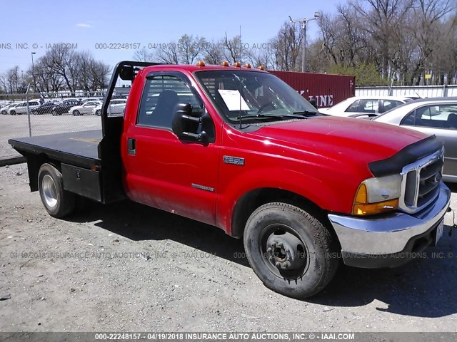 1FTWF32F1XEC38030 - 1999 FORD F350 SUPER DUTY RED photo 1