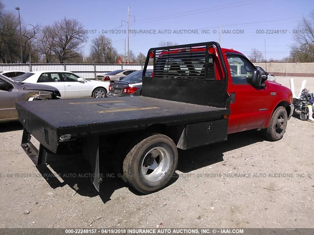 1FTWF32F1XEC38030 - 1999 FORD F350 SUPER DUTY RED photo 4