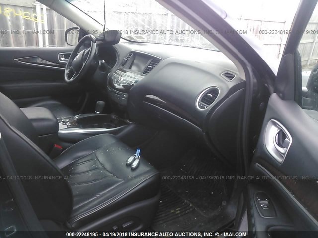 5N1AL0MM1DC315513 - 2013 INFINITI JX35 BLACK photo 5