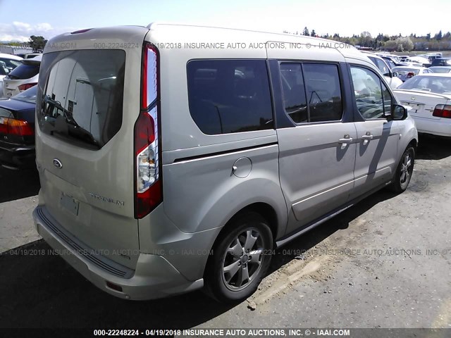 NM0GE9G76G1233874 - 2016 FORD TRANSIT CONNECT TITANIUM GRAY photo 4