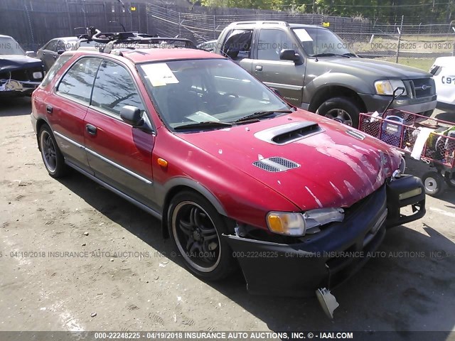 JF1GF4856VG816574 - 1997 SUBARU IMPREZA OUTBACK RED photo 1