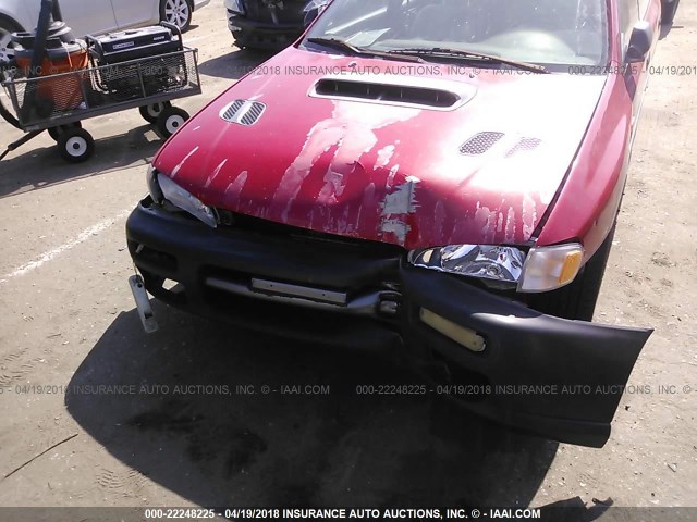 JF1GF4856VG816574 - 1997 SUBARU IMPREZA OUTBACK RED photo 6