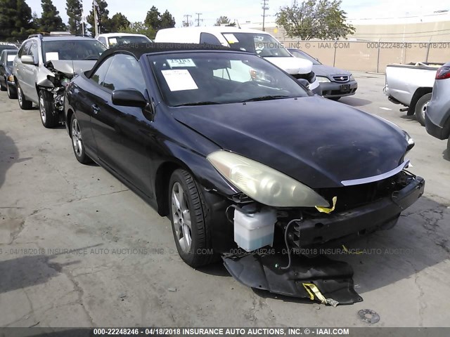 4T1FA38P77U108480 - 2007 TOYOTA CAMRY SOLARA SE/SLE BLACK photo 1