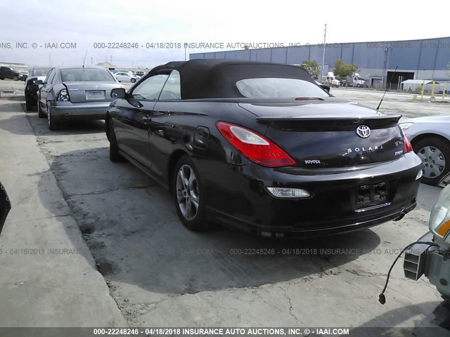 4T1FA38P77U108480 - 2007 TOYOTA CAMRY SOLARA SE/SLE BLACK photo 3