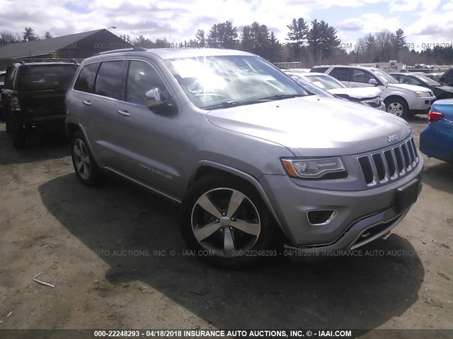 1C4RJFCG7FC620027 - 2015 JEEP GRAND CHEROKEE OVERLAND GRAY photo 1