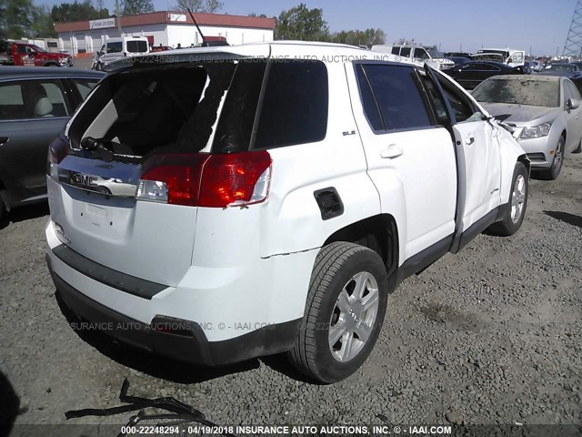 2GKALMEK7F6263846 - 2015 GMC TERRAIN SLE WHITE photo 4