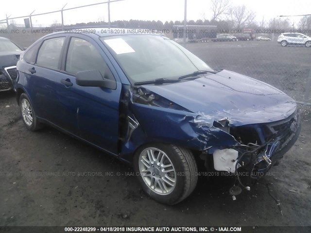 1FAHP35N48W279164 - 2008 FORD FOCUS SE/SEL/SES BLUE photo 1