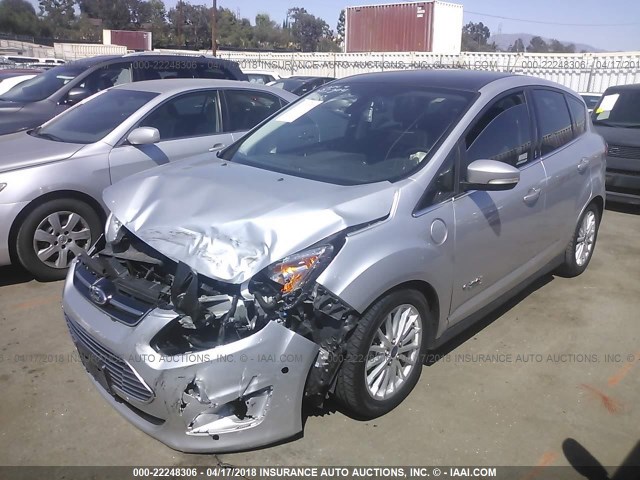 1FADP5CU9DL523732 - 2013 FORD C-MAX PREMIUM SILVER photo 2