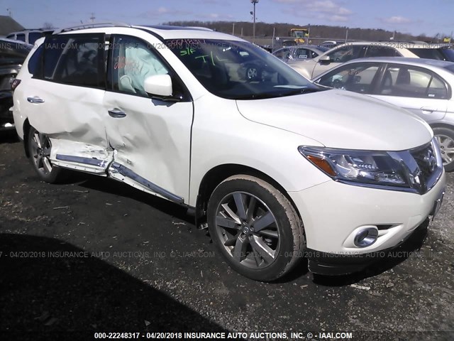 5N1AR2MM1FC670002 - 2015 NISSAN PATHFINDER S/SV/SL/PLATINUM 白色 照片 1