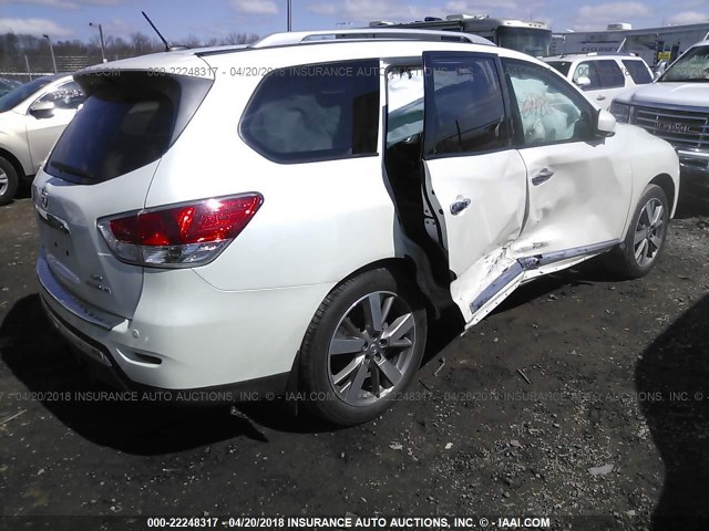 5N1AR2MM1FC670002 - 2015 NISSAN PATHFINDER S/SV/SL/PLATINUM 白色 照片 4