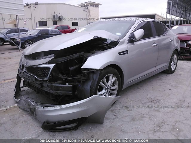 KNAGN4A77B5076305 - 2011 KIA OPTIMA EX/SX BEIGE photo 2