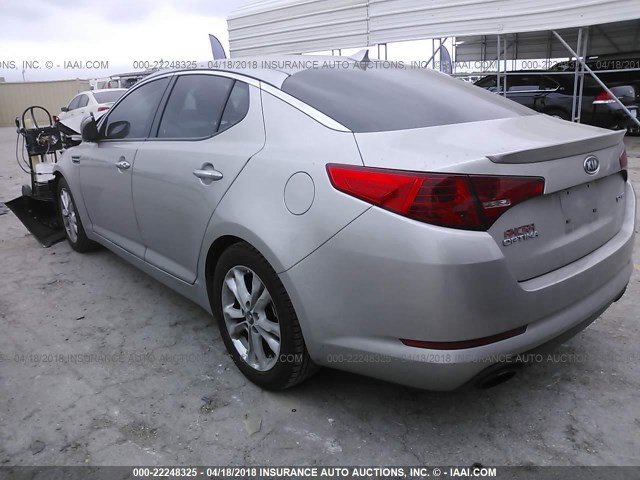 KNAGN4A77B5076305 - 2011 KIA OPTIMA EX/SX BEIGE photo 3