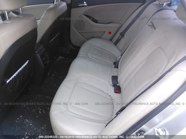 KNAGN4A77B5076305 - 2011 KIA OPTIMA EX/SX BEIGE photo 8