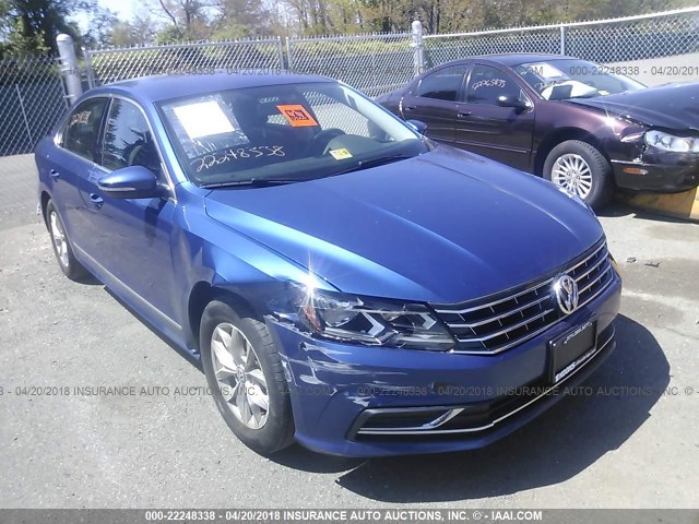 1VWAT7A37GC055709 - 2016 VOLKSWAGEN PASSAT S/R-LINE BLUE photo 1