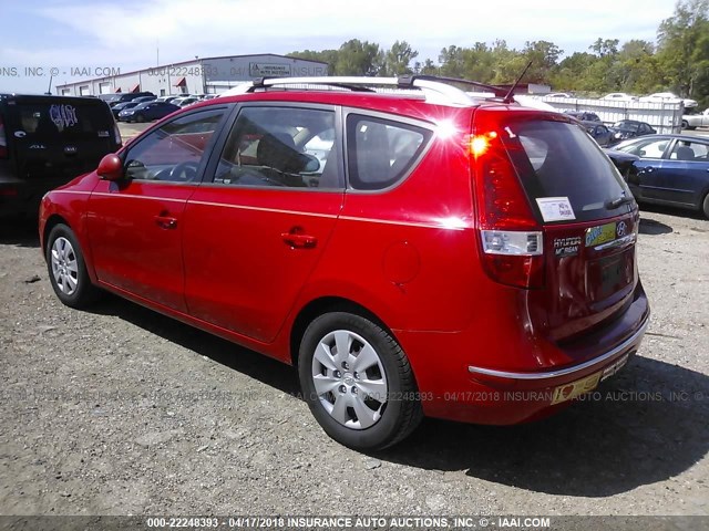 KMHDC8AE2BU113683 - 2011 HYUNDAI ELANTRA TOURING GLS/SE RED photo 3