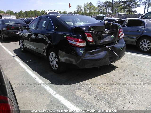 4T1BF3EK5AU058789 - 2010 TOYOTA CAMRY SE/LE/XLE BLACK photo 3