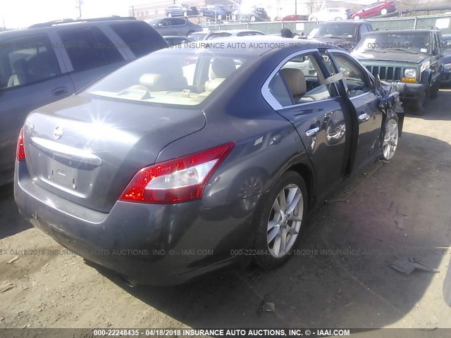 1N4AA5AP5AC813172 - 2010 NISSAN MAXIMA S/SV GRAY photo 4