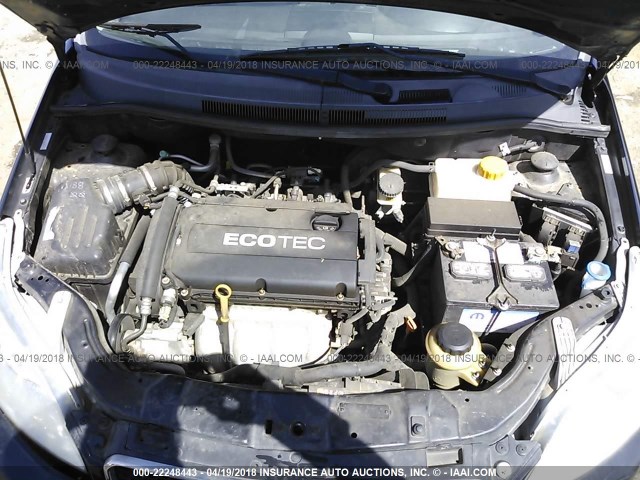 KL1TD6DE8BB154187 - 2011 CHEVROLET AVEO LS/LT 黑色 照片 10
