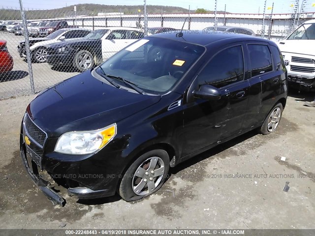 KL1TD6DE8BB154187 - 2011 CHEVROLET AVEO LS/LT 黑色 照片 2