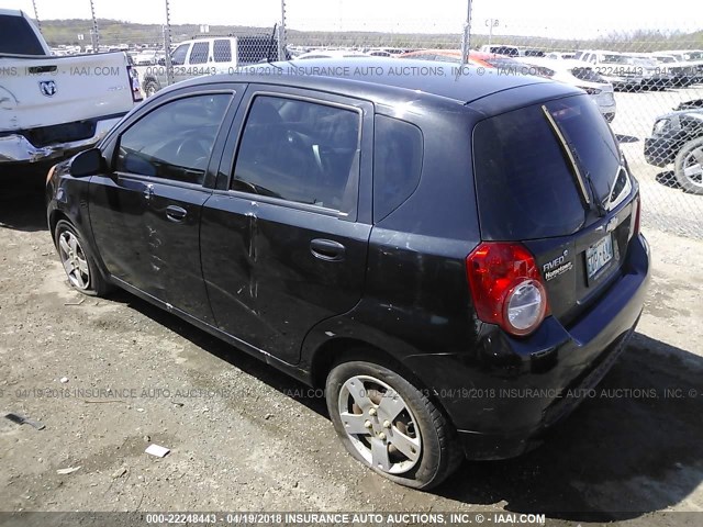 KL1TD6DE8BB154187 - 2011 CHEVROLET AVEO LS/LT 黑色 照片 3