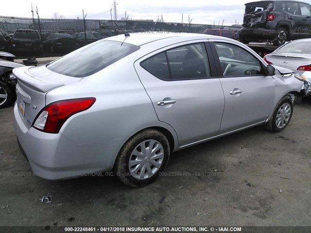 3N1CN7AP0GL825281 - 2016 NISSAN VERSA S/S PLUS/SV/SL SILVER photo 4