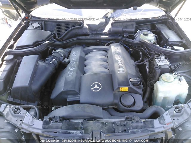 WDBJF70J9YB021657 - 2000 MERCEDES-BENZ E 430 BLACK photo 10